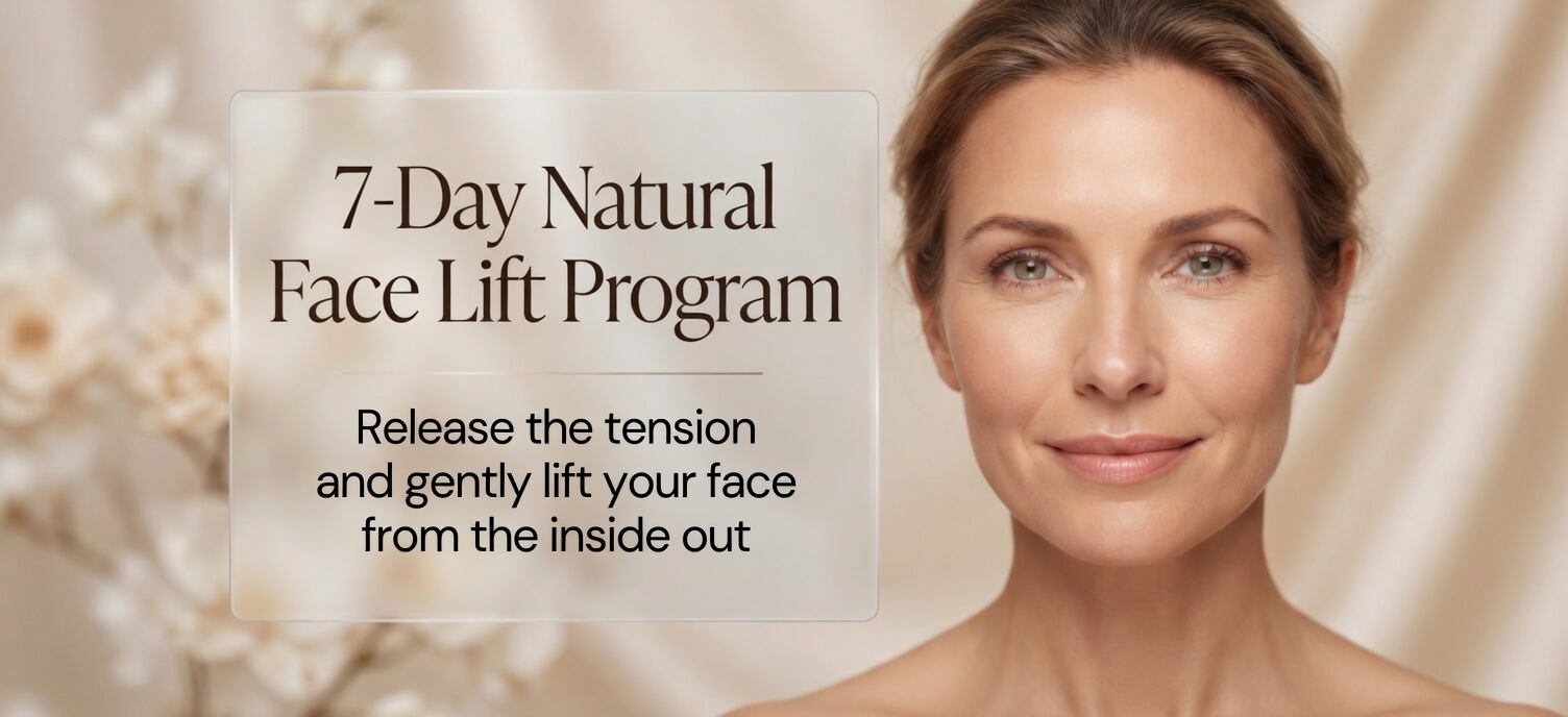 Before and after face yoga reset